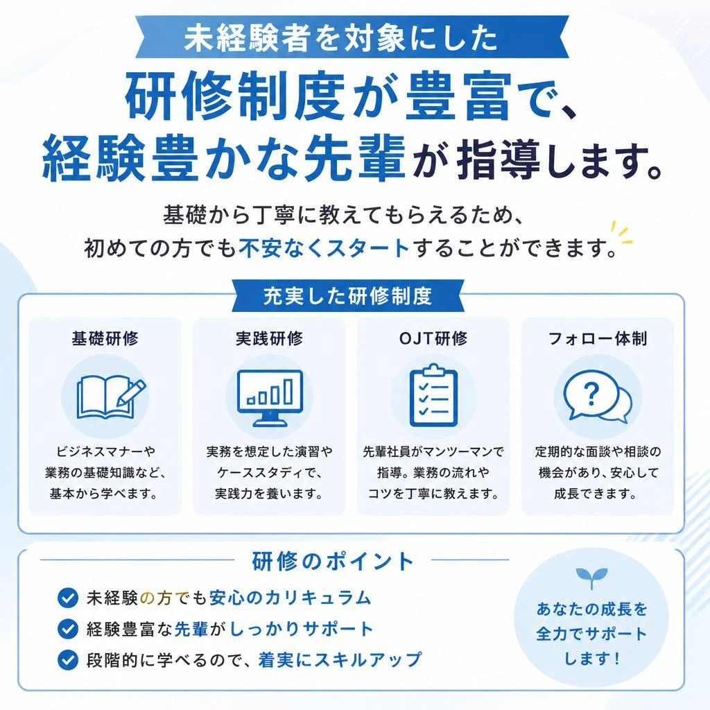 充実の研修制度