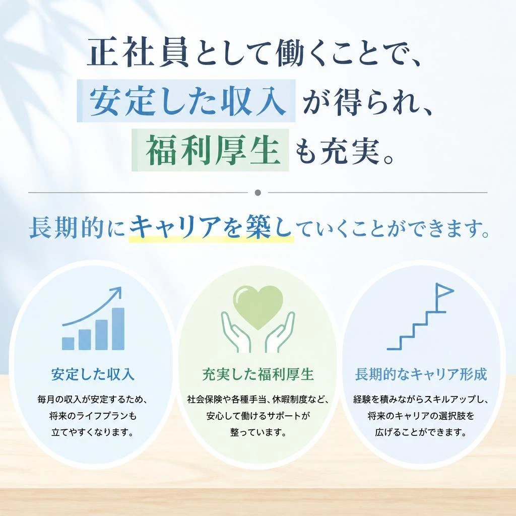 正社員としての安定