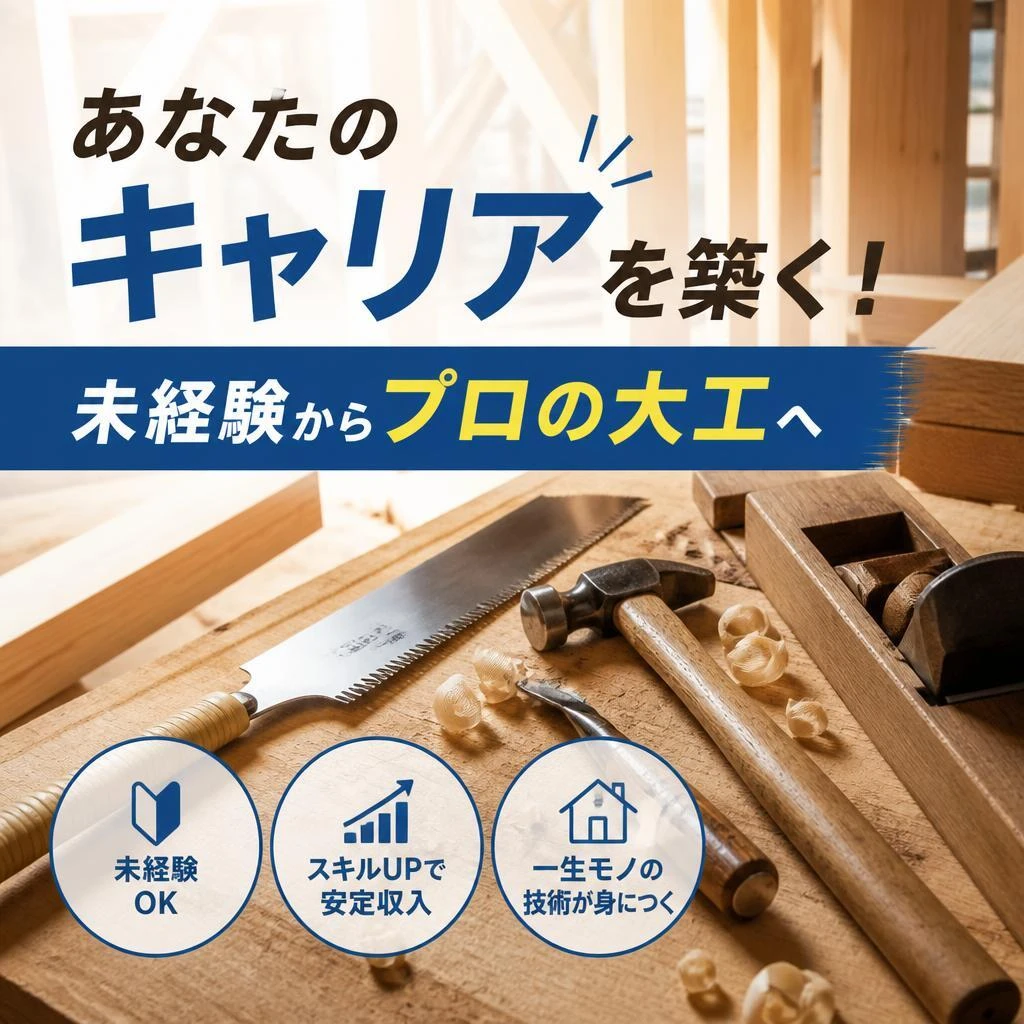 あなたのキャリアを築く！未経験からプロの大工へ