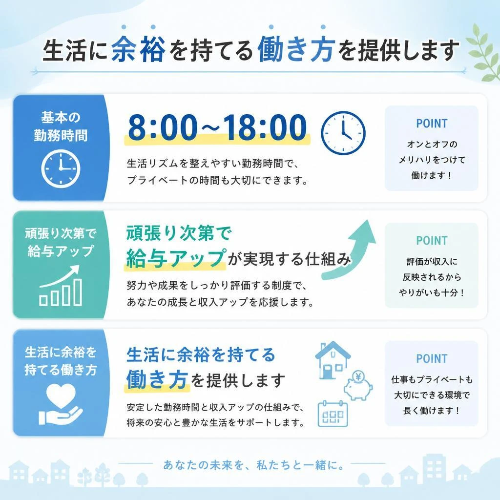 勤務時間と待遇