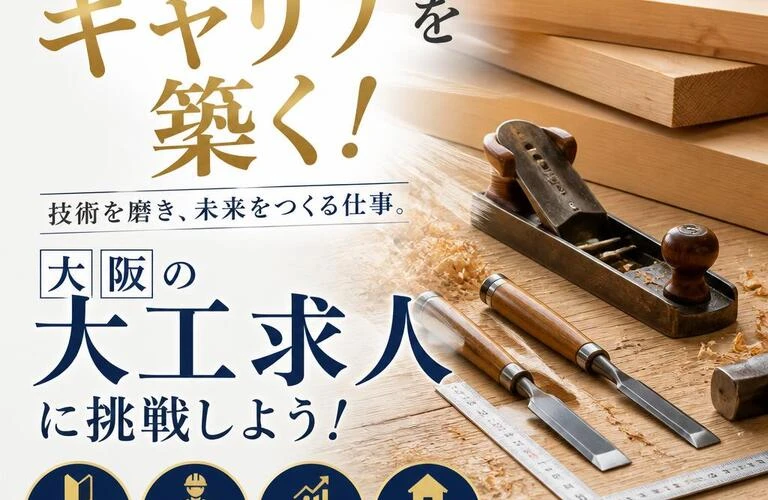 職人としてのキャリアを築く！大阪の大工求人に挑戦しよう！