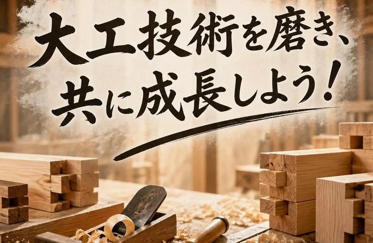 大工技術を磨き、共に成長しよう！