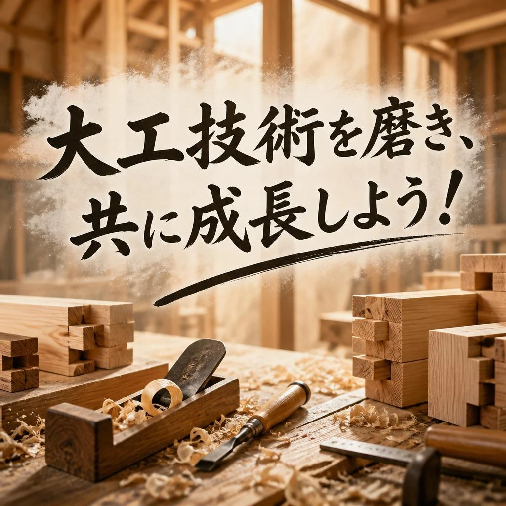 大工技術を磨き、共に成長しよう！