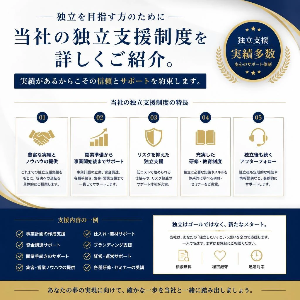 独立支援制度のご紹介