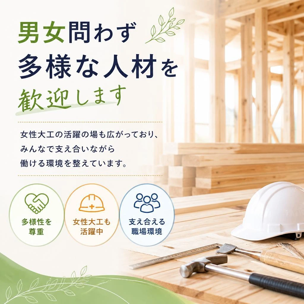 女性大工の活躍を応援