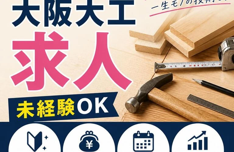 女性も大活躍！未経験OKの大阪大工求人