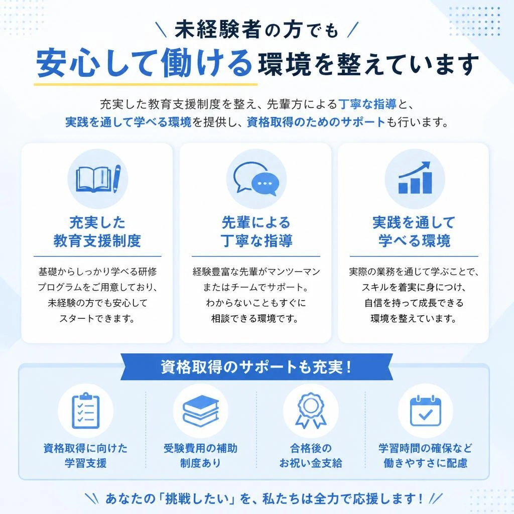 充実した教育支援制度