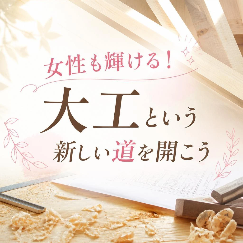 女性も輝ける！大工という新しい道を開こう