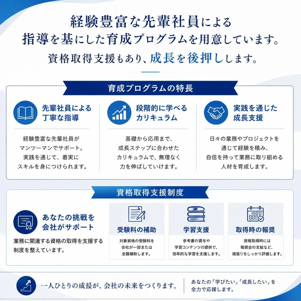充実のサポート体制