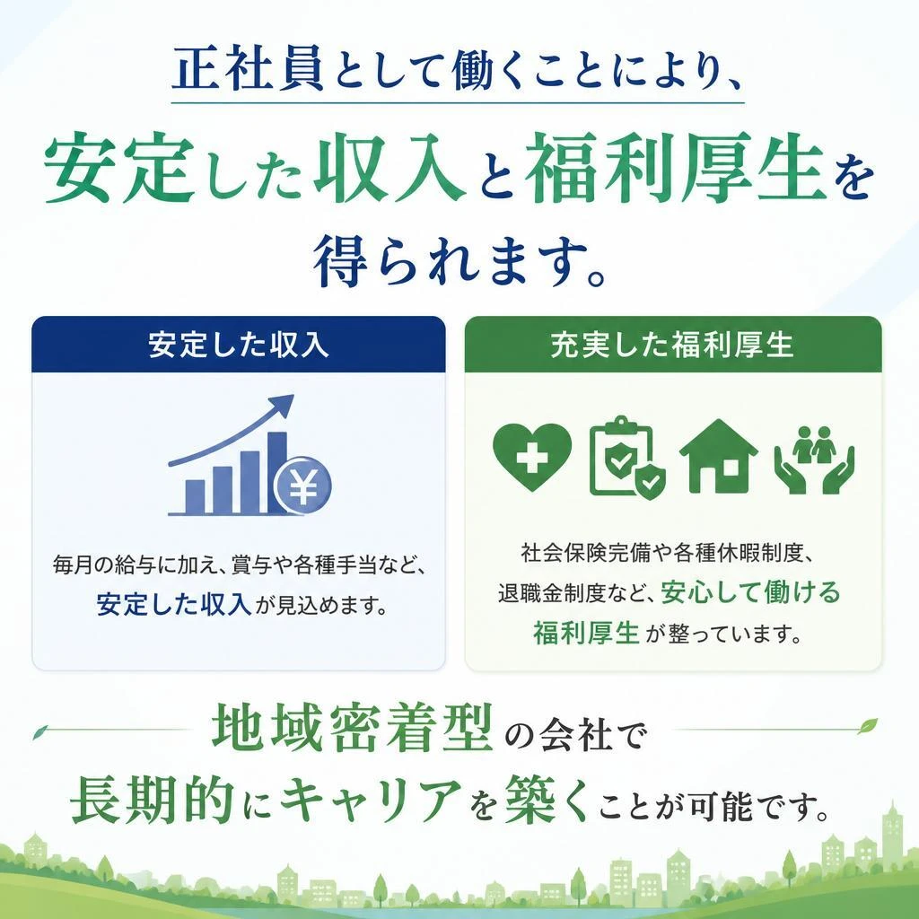 正社員としての安定