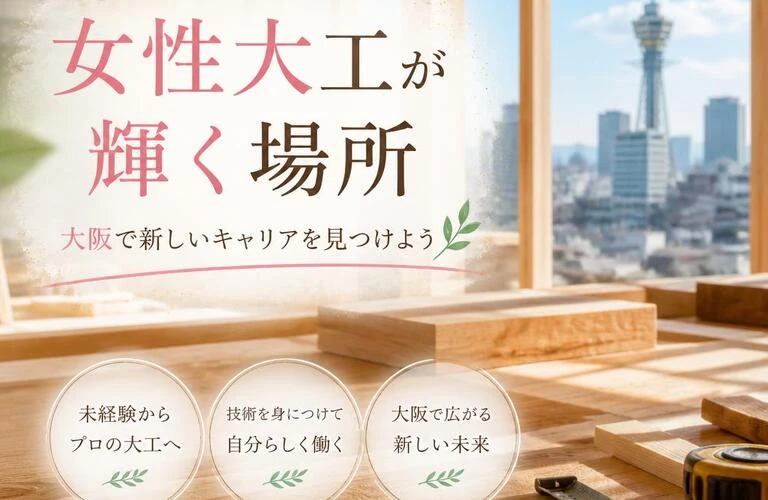 女性大工が輝く場所、大阪で新しいキャリアを見つけよう