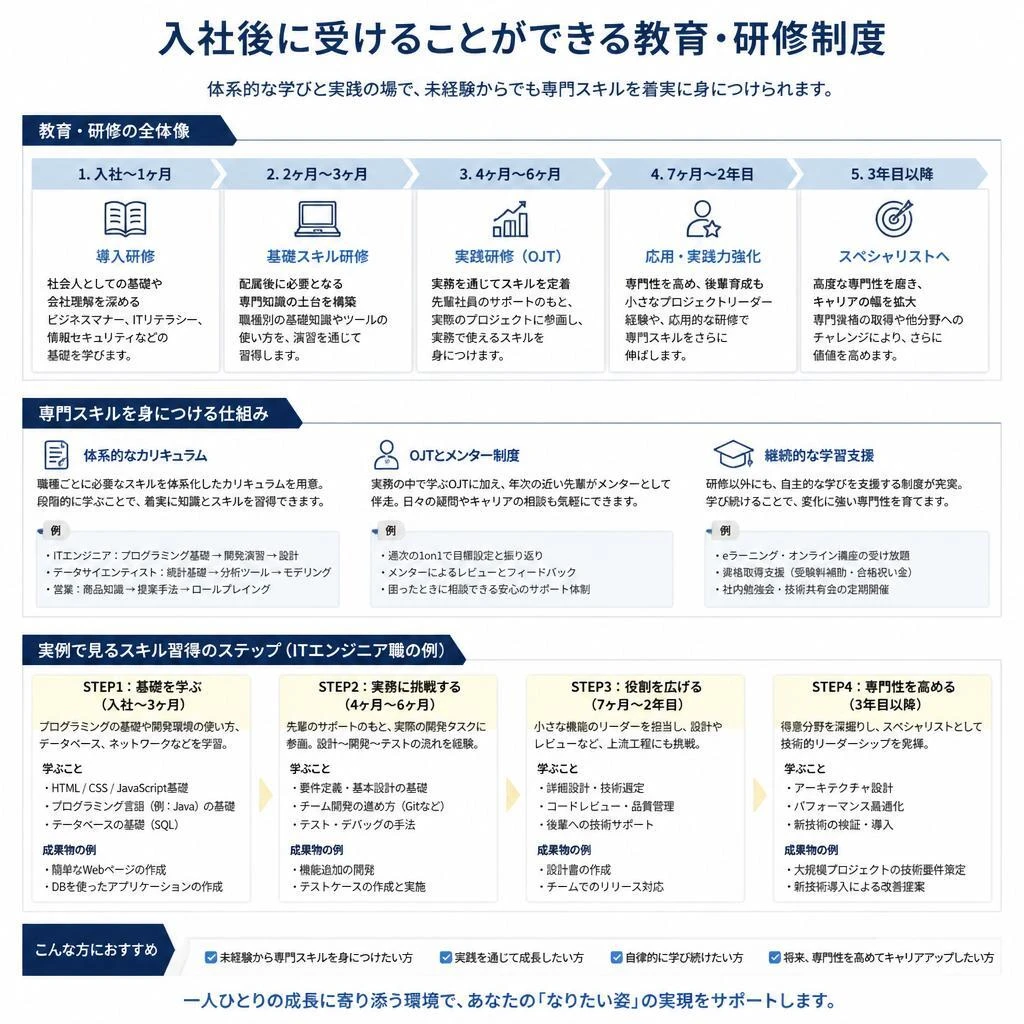4. 技術習得のカリキュラム