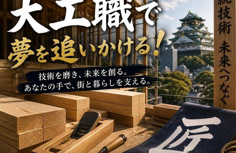 大阪での大工職で夢を追いかける！あなたの挑戦を待っています