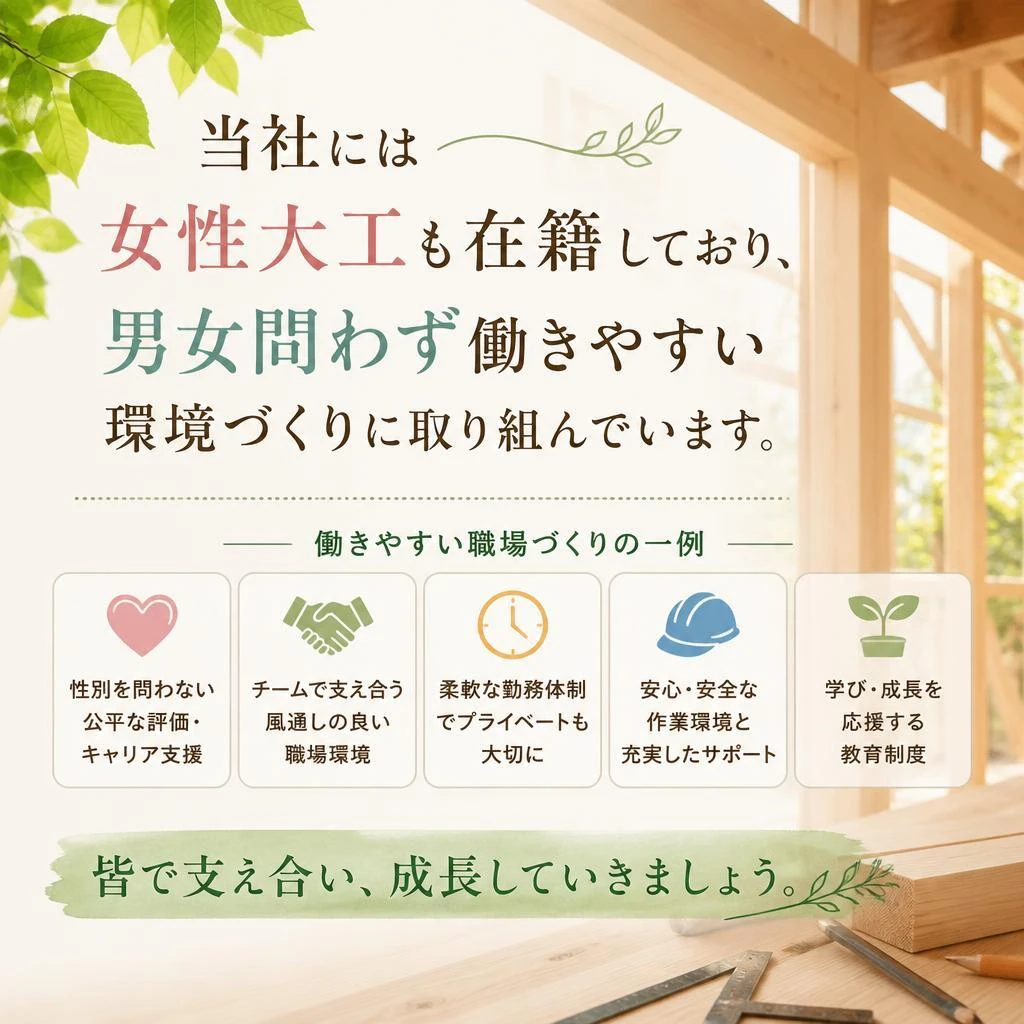 女性大工の活躍