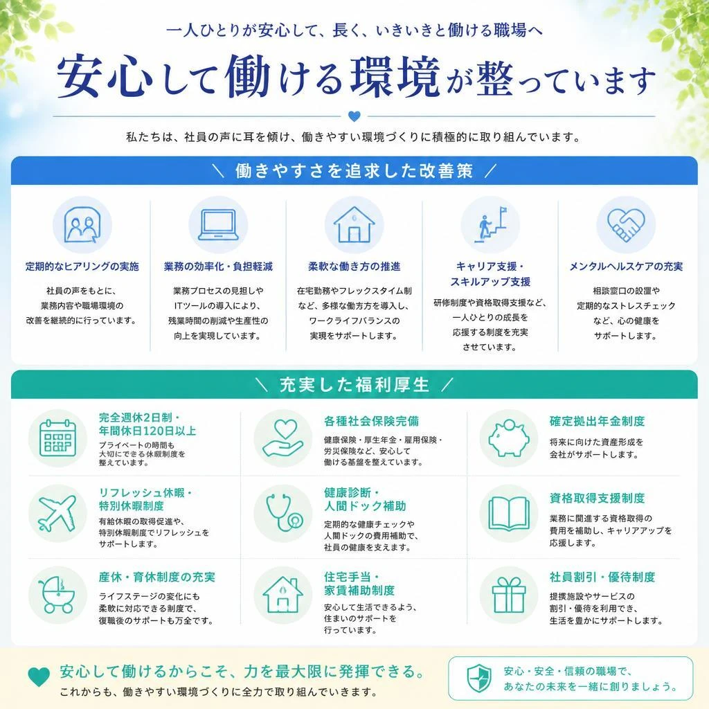 労働環境改善への取り組み