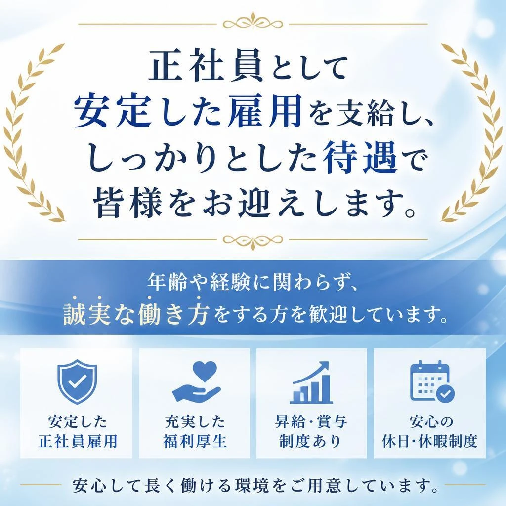 安定した労働環境