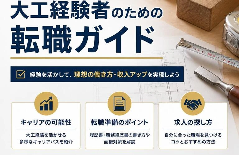 キャリアアップを目指す！大工経験者のための転職ガイド