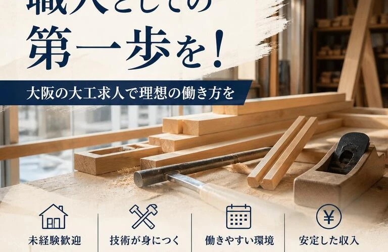 職人としての第一歩を！大阪の大工求人で理想の働き方を