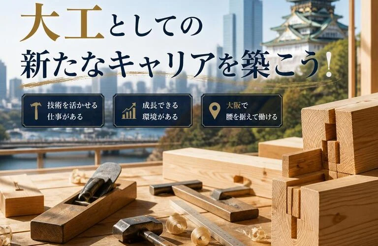 大阪で大工としての新たなキャリアを築こう！