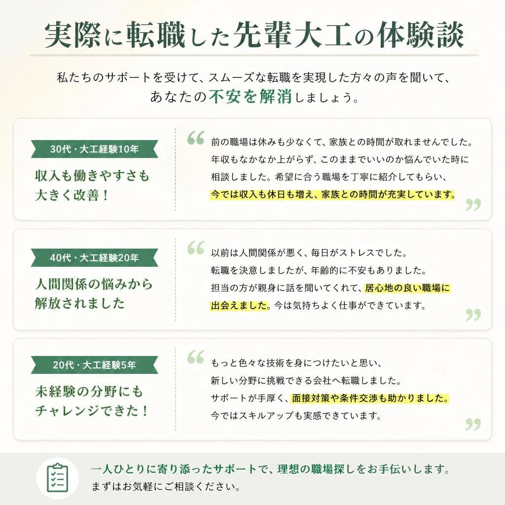 転職成功者の声