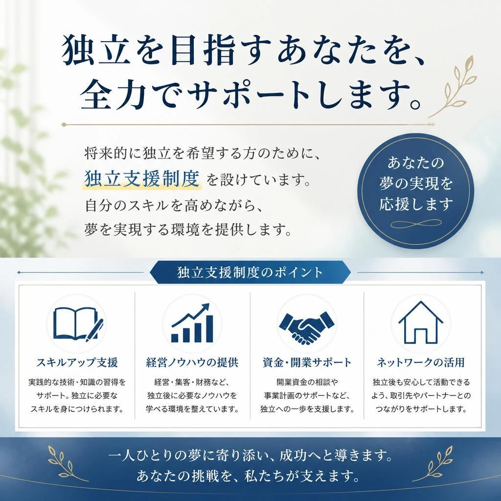 独立支援制度あり