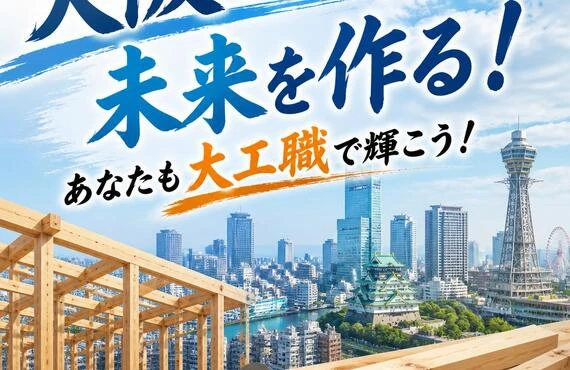 大阪の未来を作る！あなたも大工職で輝こう！