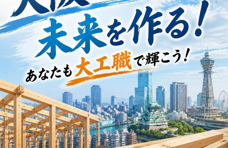 大阪の未来を作る！あなたも大工職で輝こう！