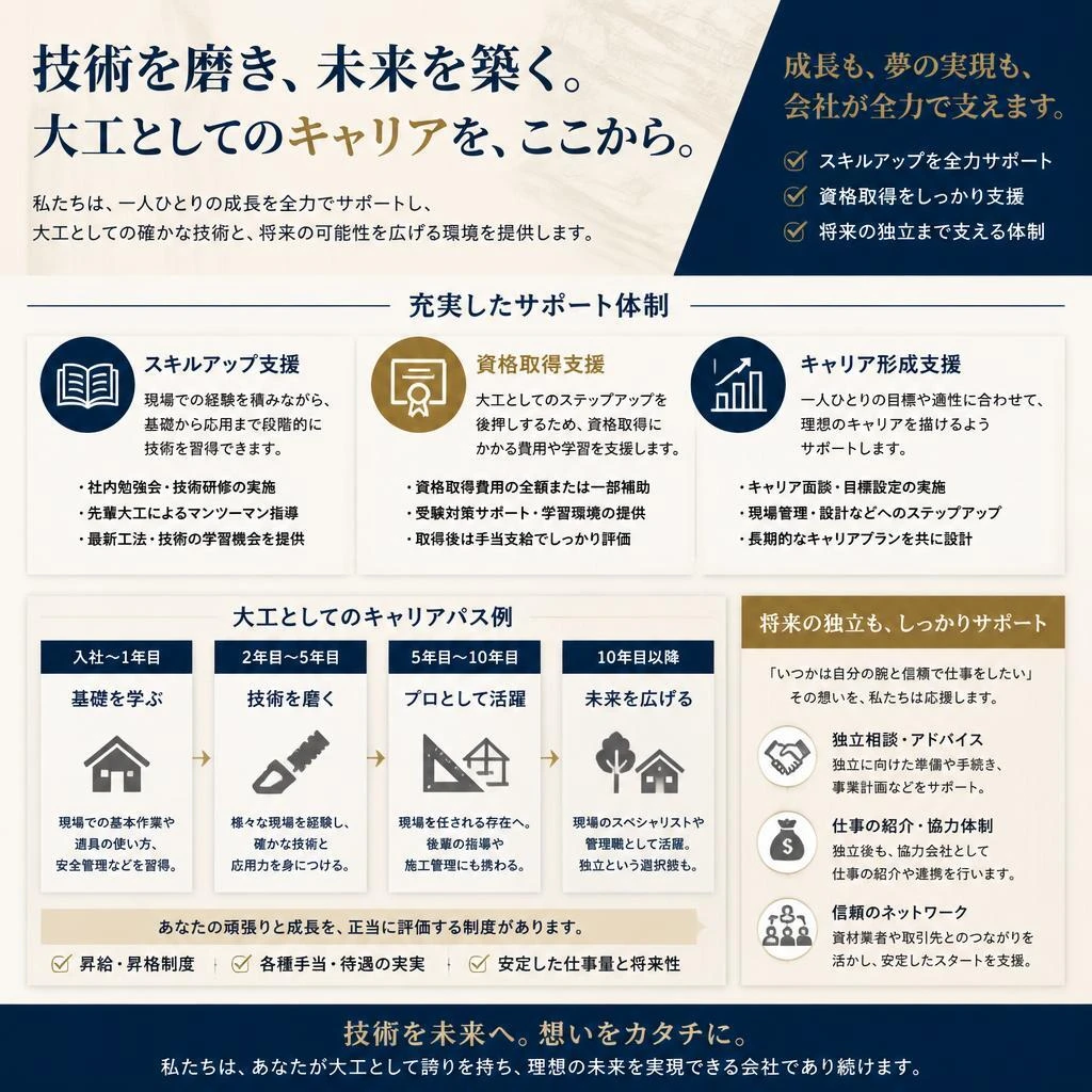 キャリアアップと独立支援