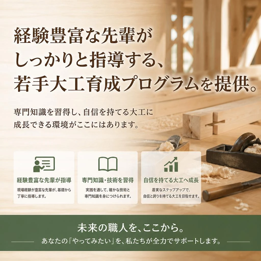 若手大工育成プログラム