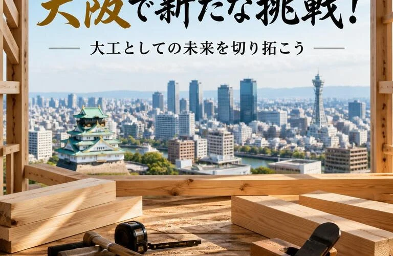 大阪で新たな挑戦！大工としての未来を切り拓こう