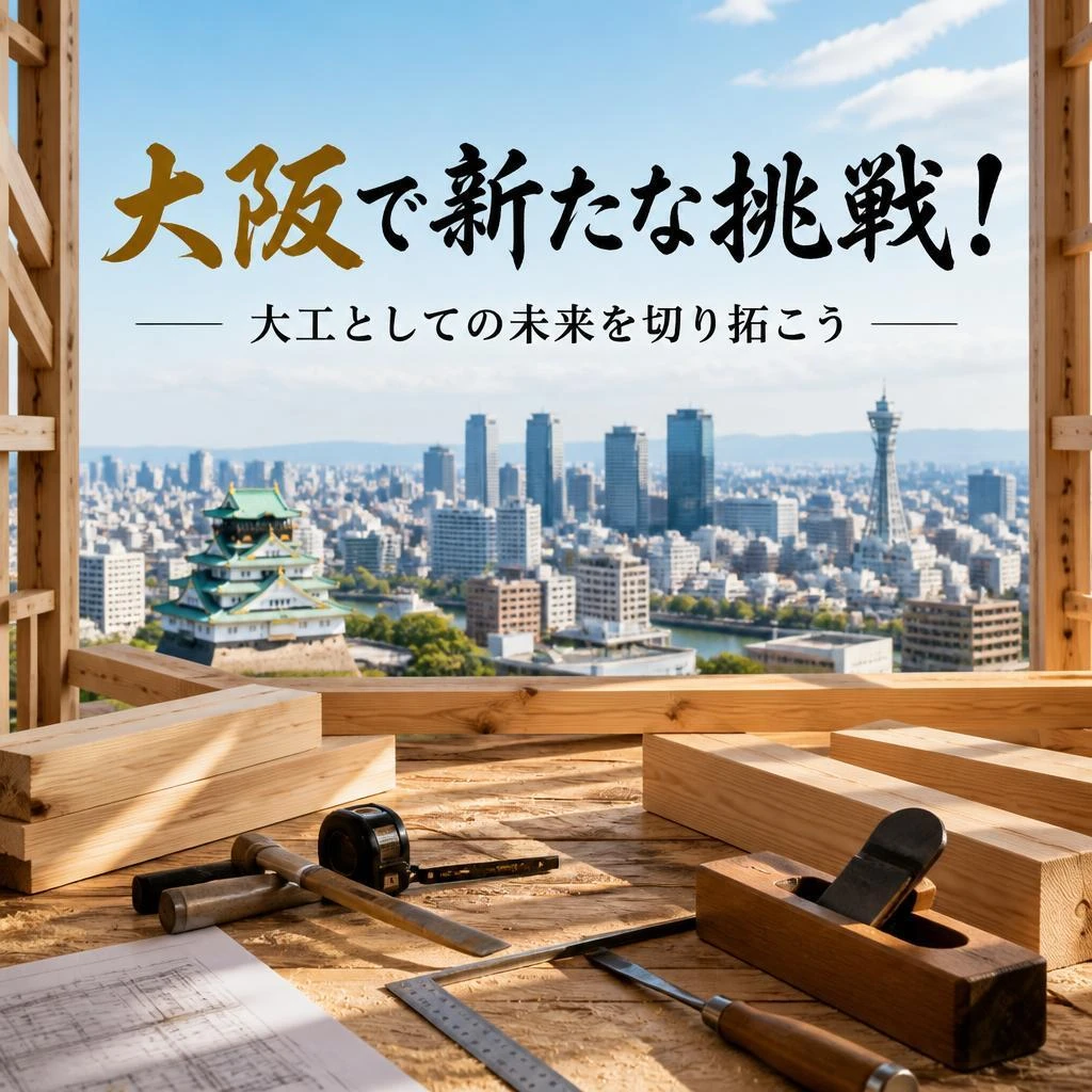 大阪で新たな挑戦！大工としての未来を切り拓こう