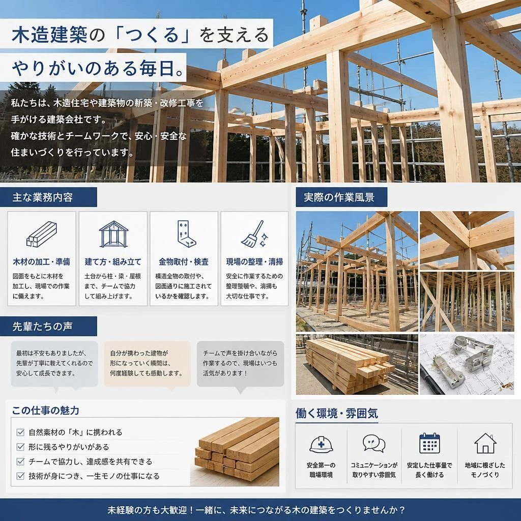 実際の業務内容と職場風景