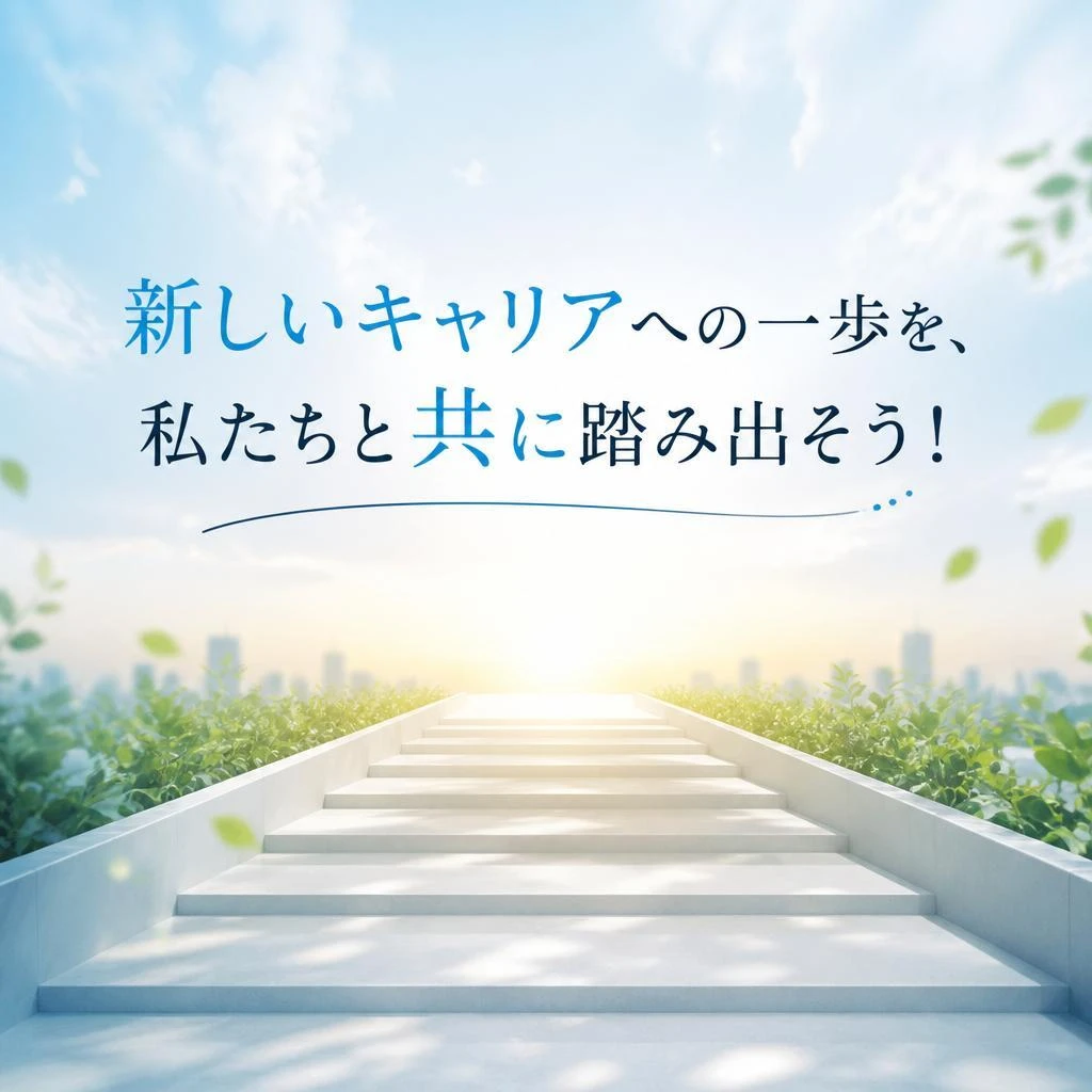 新しいキャリアへの一歩を、私たちと共に踏み出そう！