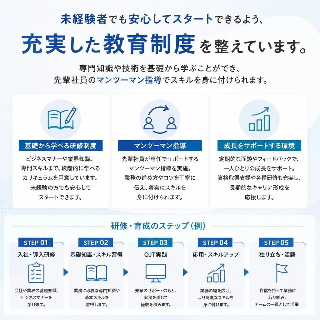 充実したサポート体制