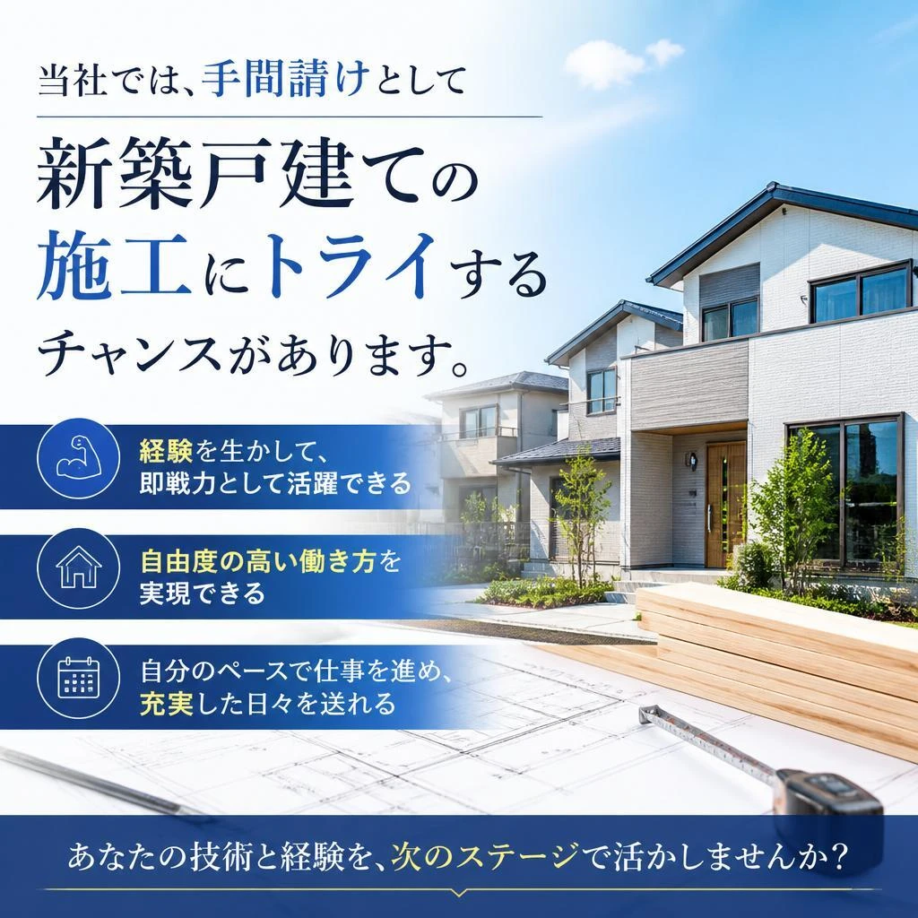 経験者募集！手間請けでの働き方