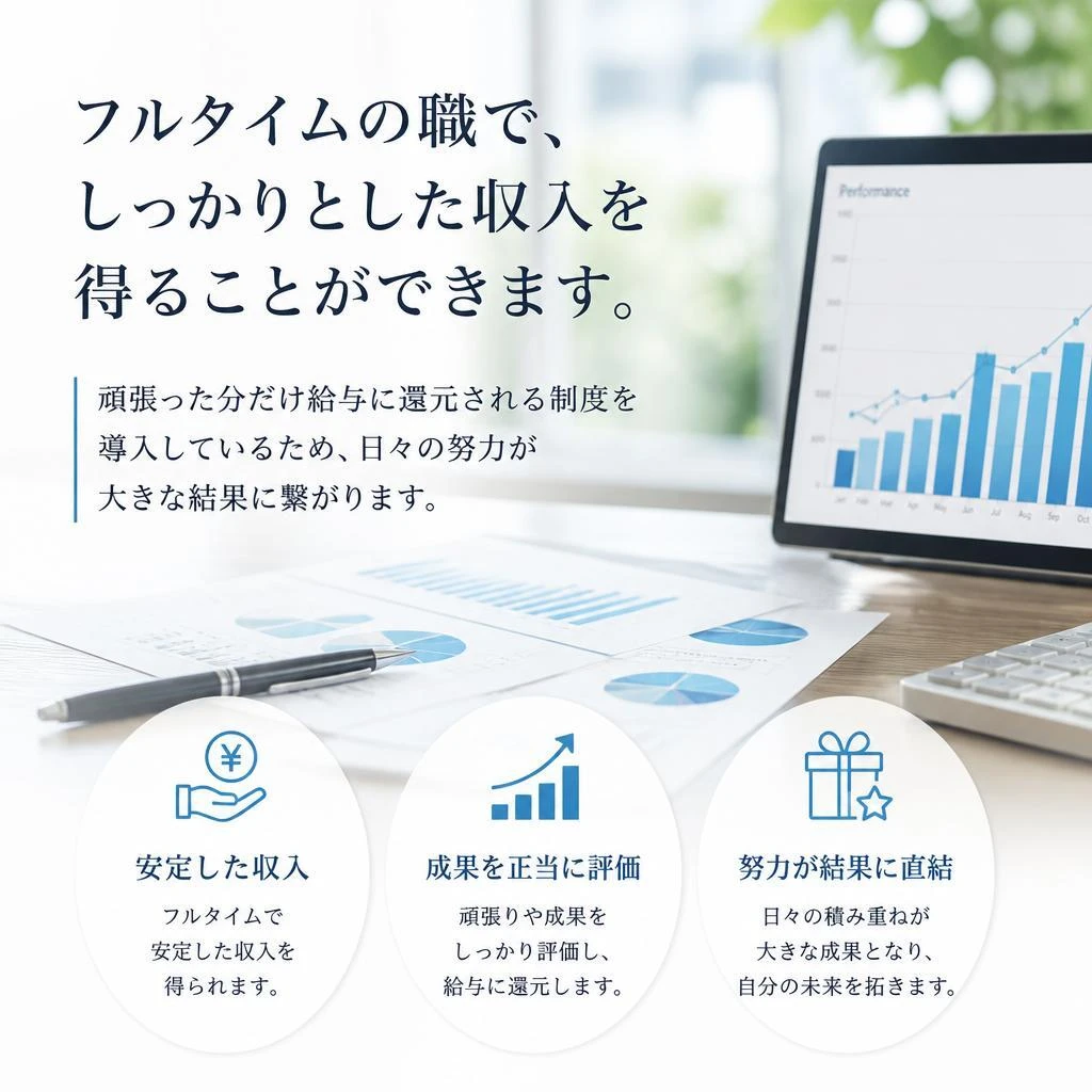 フルタイムで安定した収入を得るチャンス