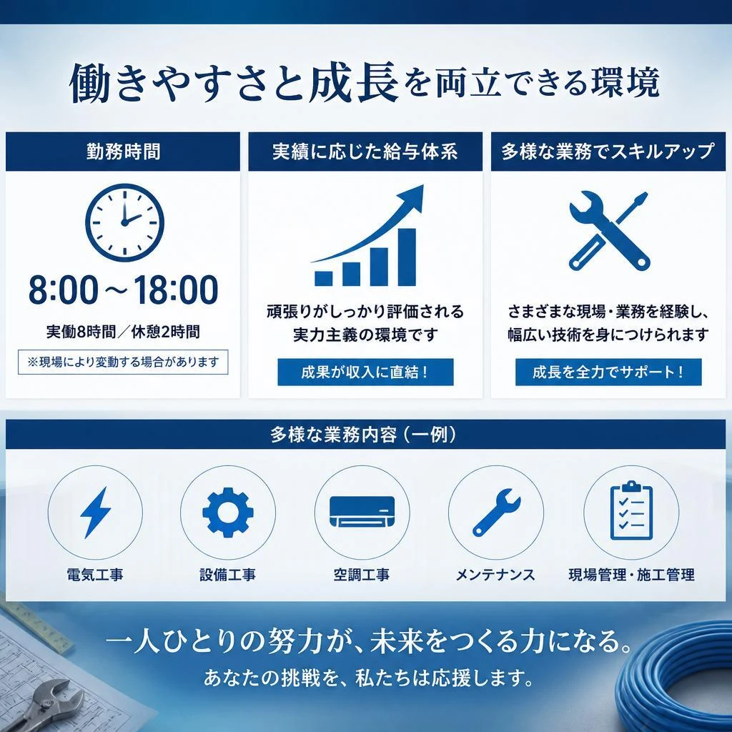 働きながら成長！