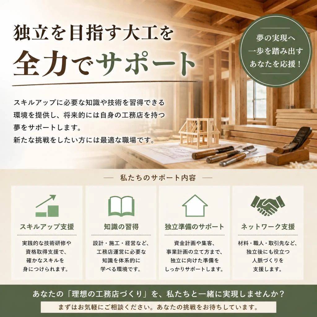充実した独立支援プログラム