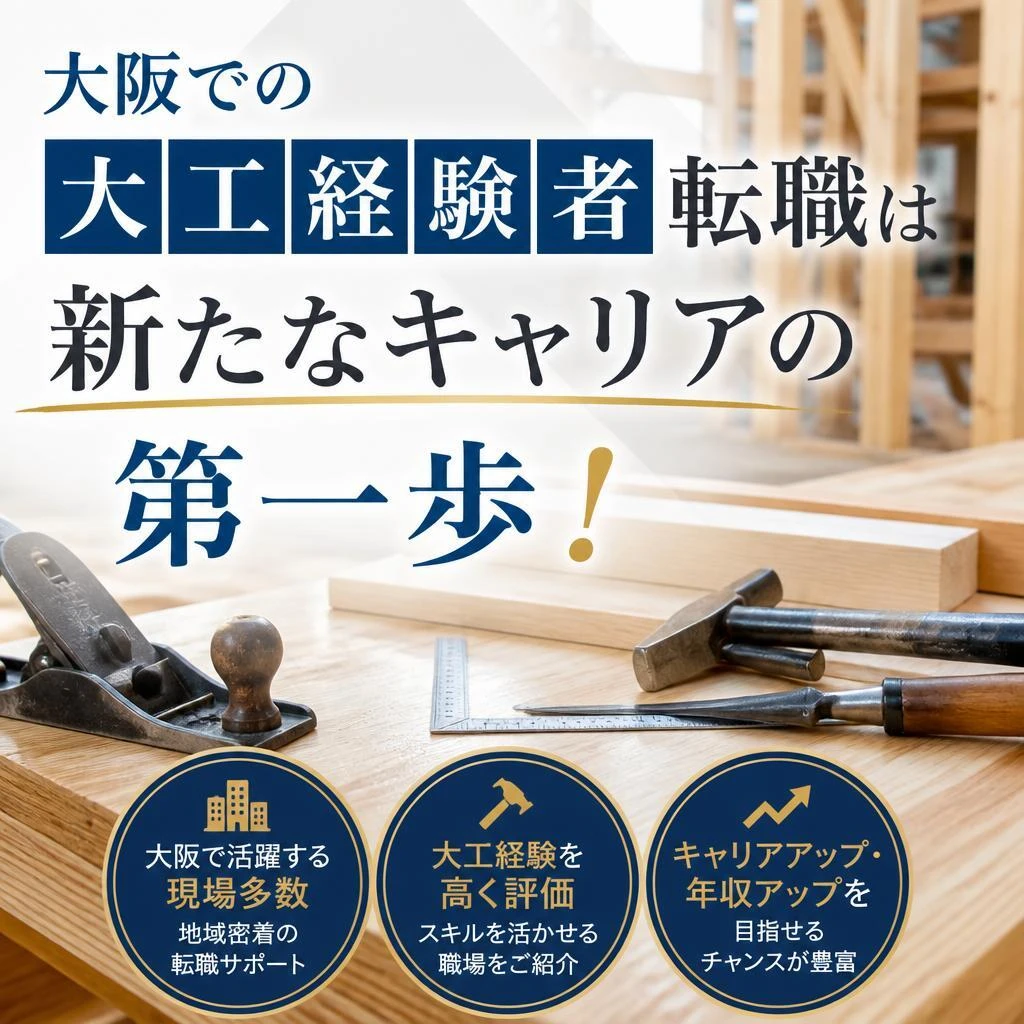 大阪での大工経験者転職は新たなキャリアの第一歩！