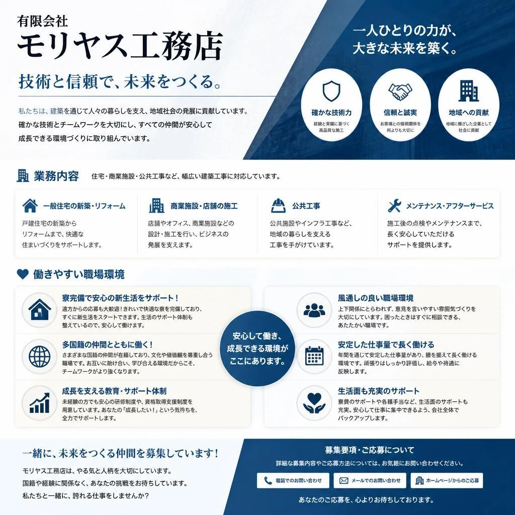 モリヤス工務店の魅力と特徴