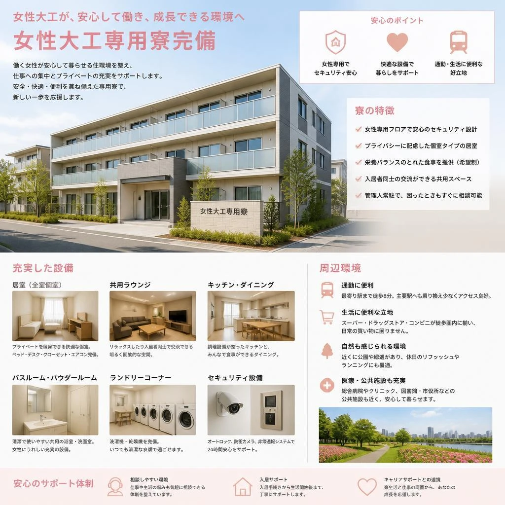 女性専用寮のご紹介