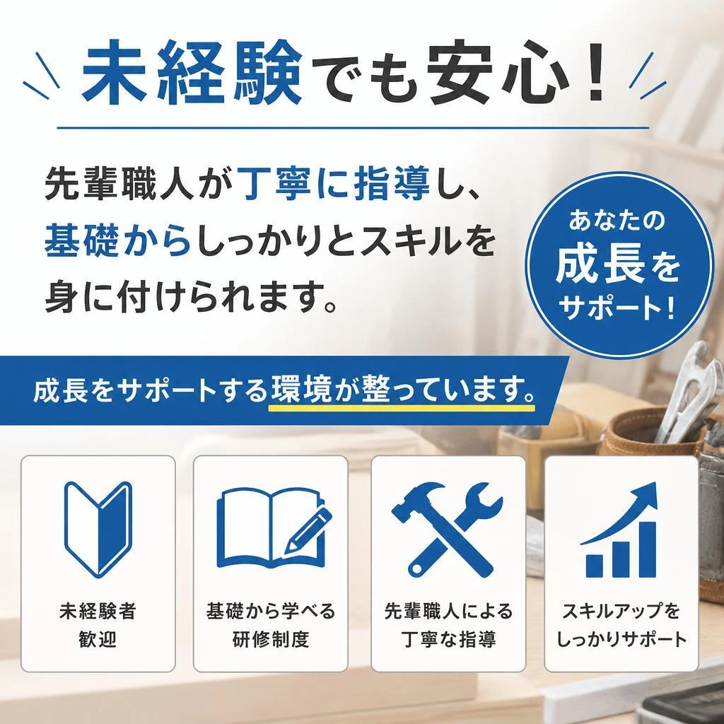 未経験者歓迎！安心のサポート体制