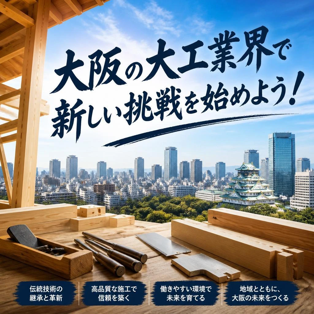 大阪の大工業界で新しい挑戦を始めよう！