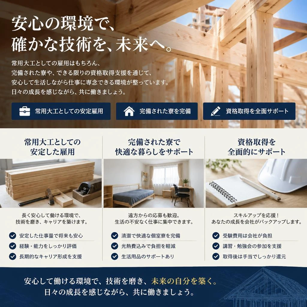 魅力的な待遇と環境