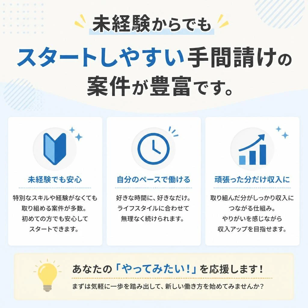 手間請け案件で収入UPを