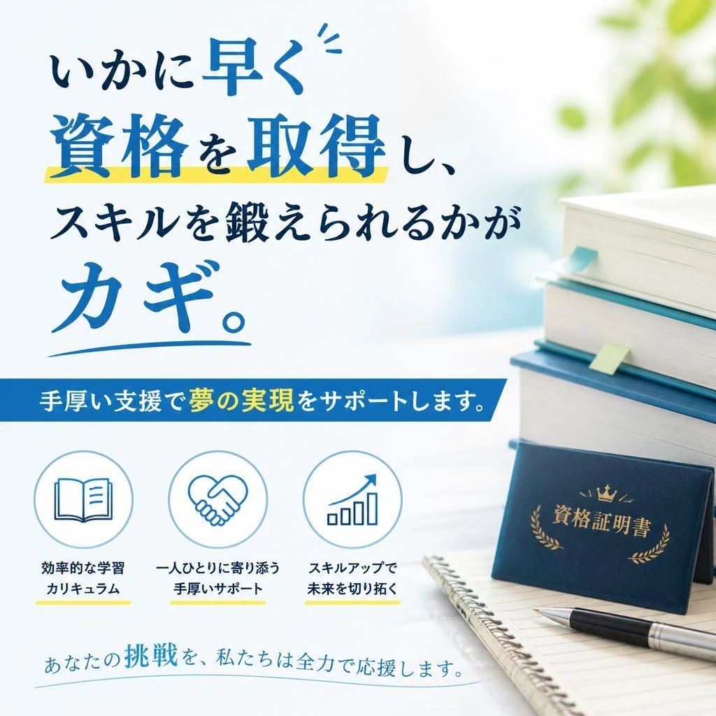 資格取得支援でスキルアップ