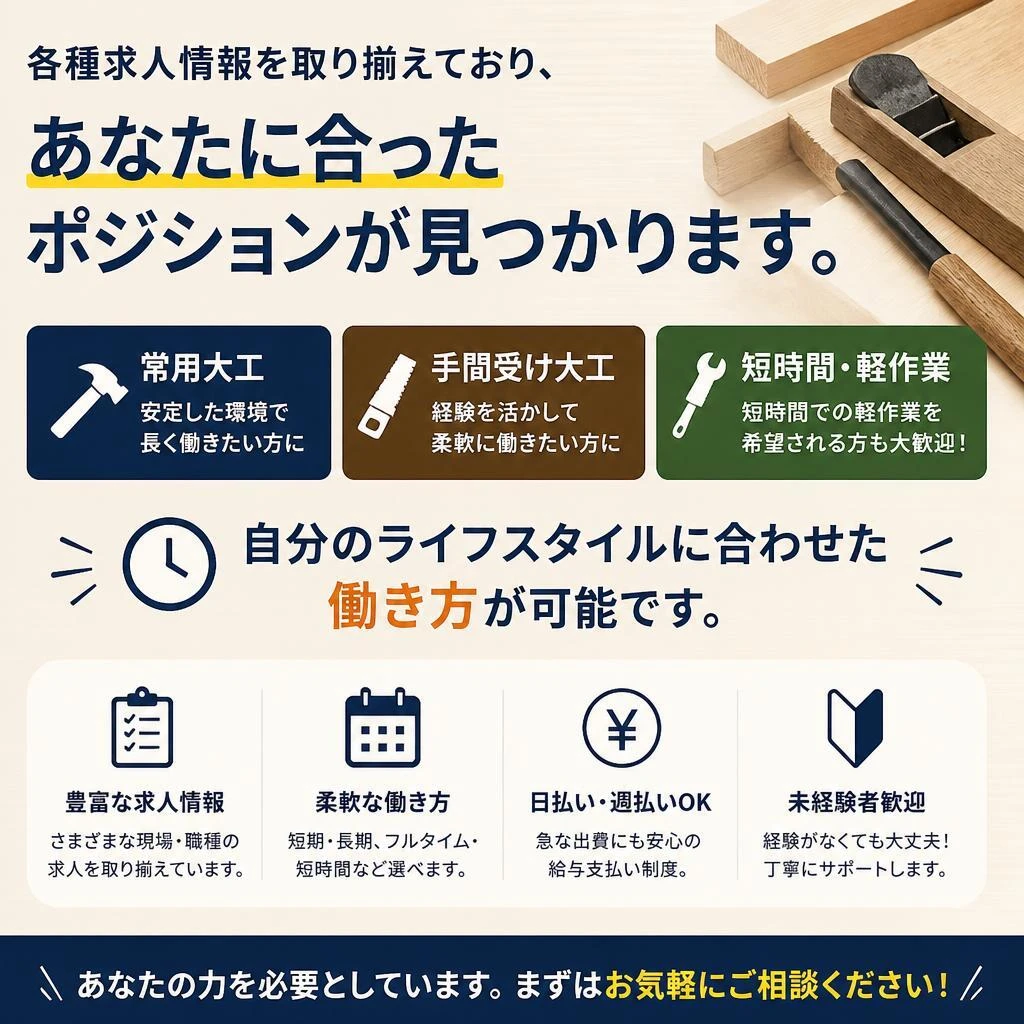 多様な求人情報