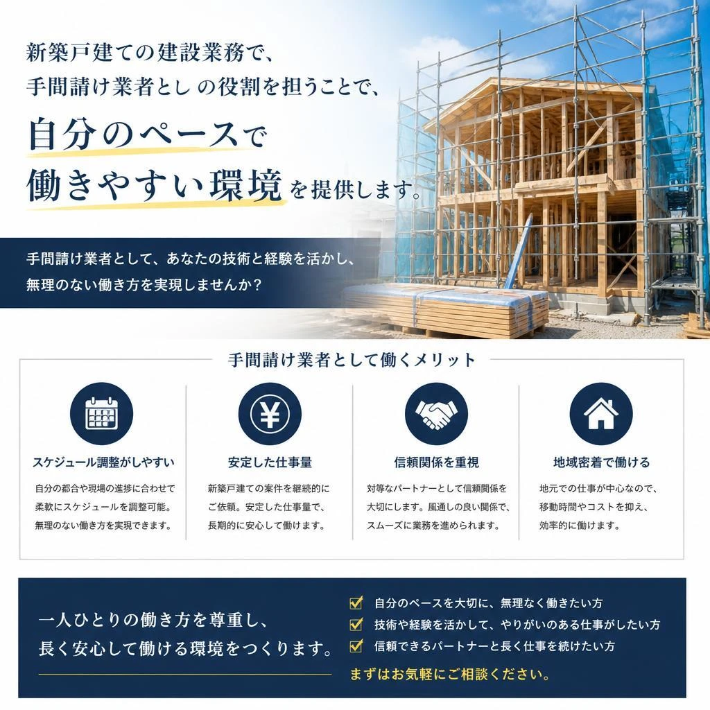 手間請け業者としての働き方