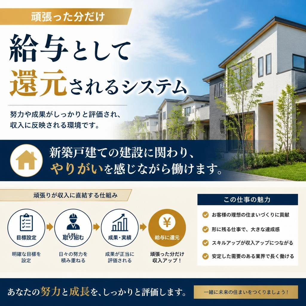 あなたの努力が直接報酬に！
