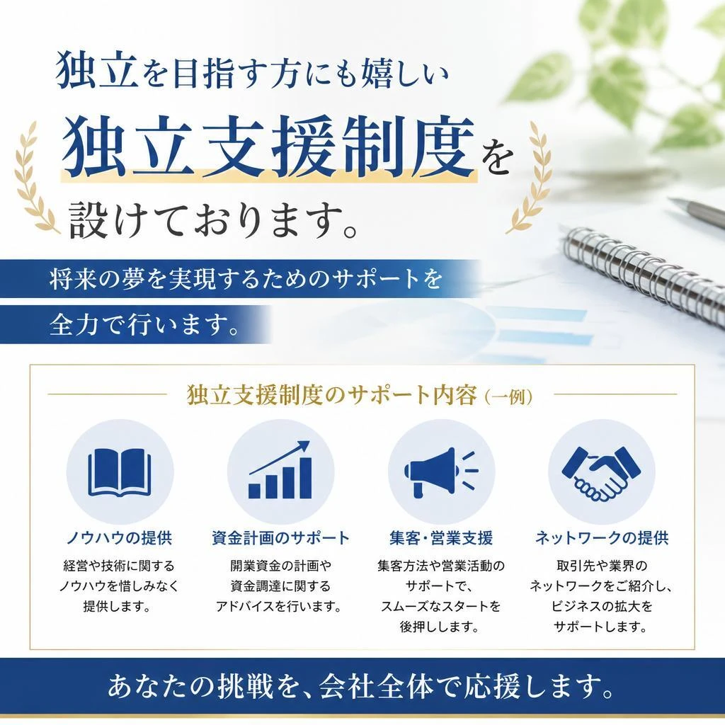 3. 大工としての独立支援制度